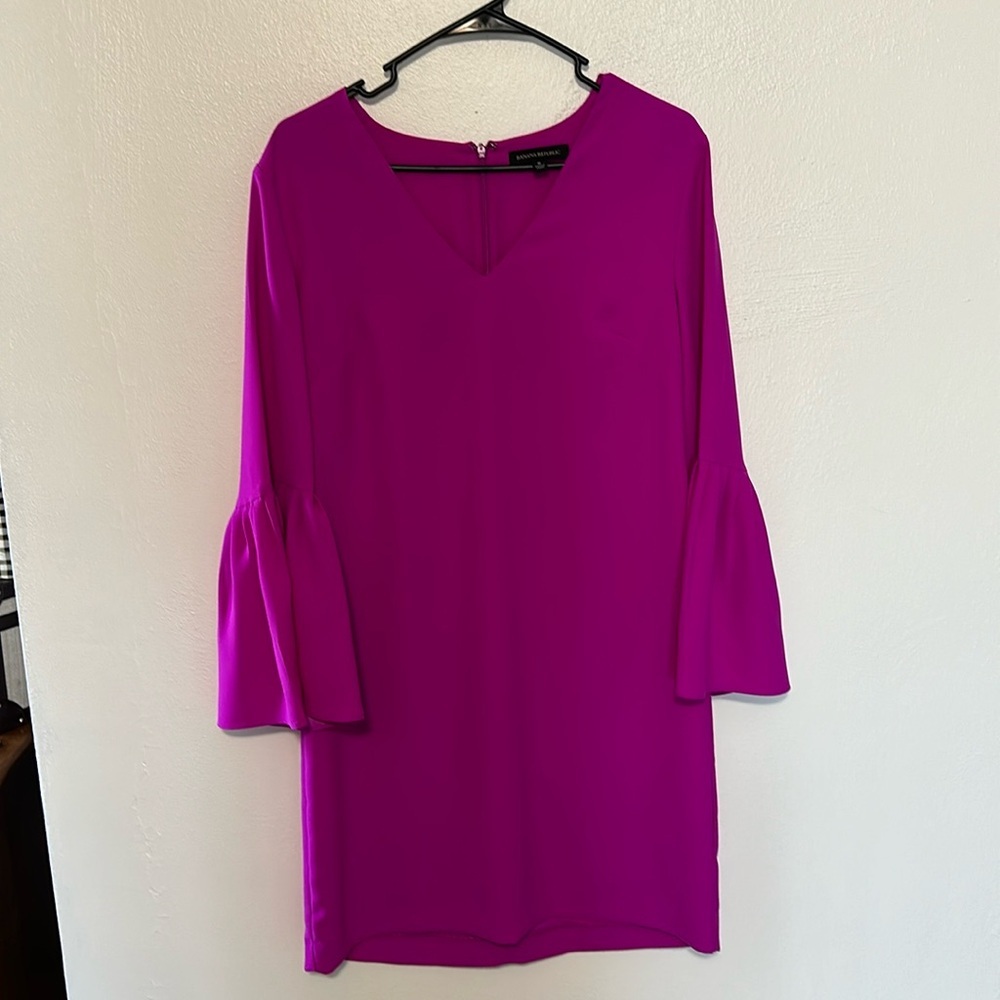 Bright purple/ pink banana republic dress